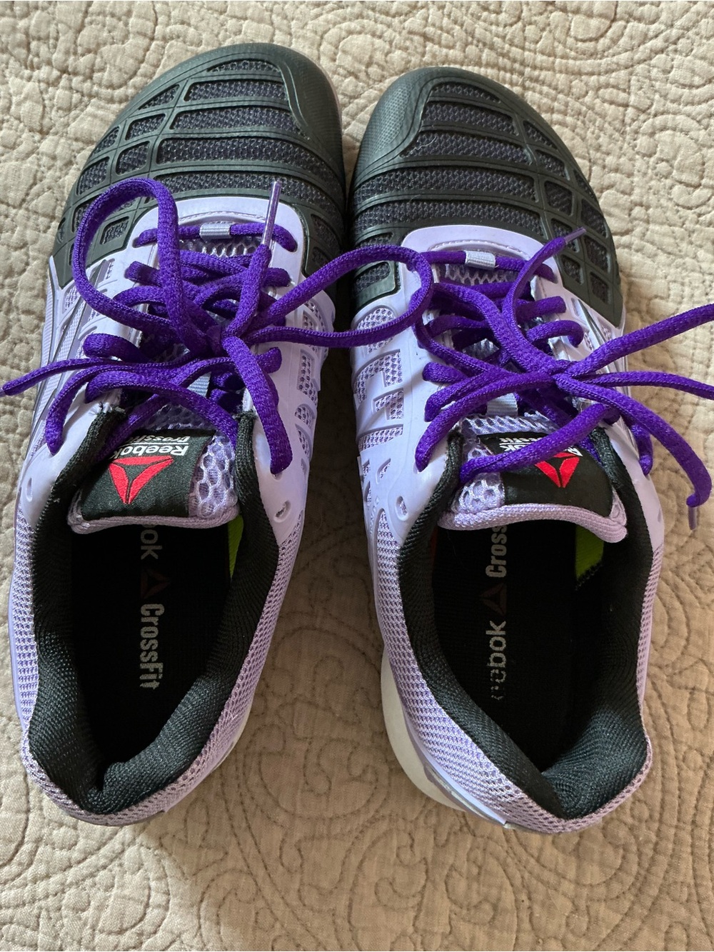 Reebok Women's Training Shoes — White, Black & Purple Accents - Picture 6 of 8